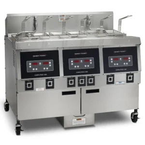 Henny Penny OFG323.09 Gas Fryer - (3) 65 lb Vats, Floor Model, Liquid Propane
